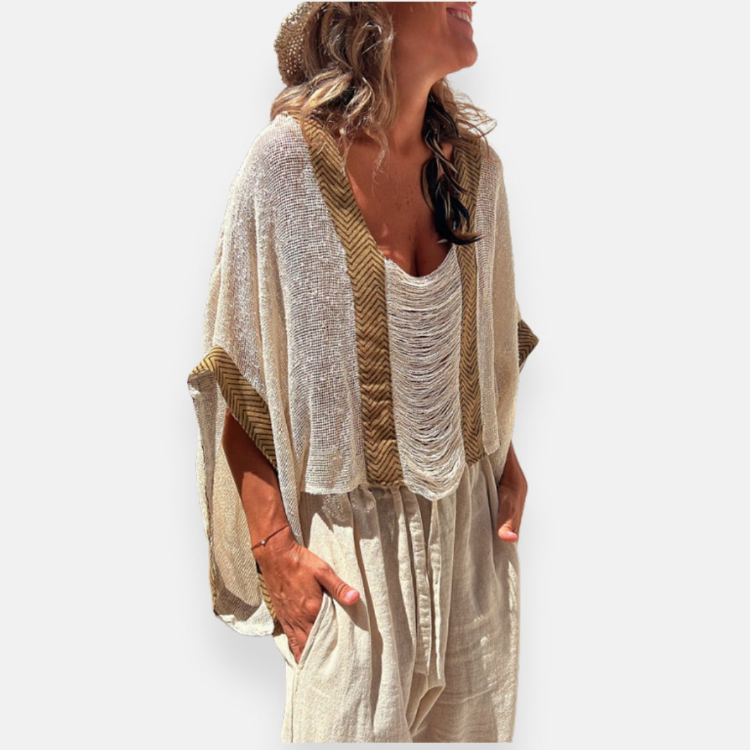 Roxelle | Top ample à mailles légères